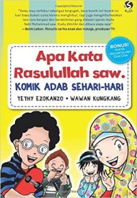 Apa Kata Rasulullah SAW Komik Adab Sehari-hari