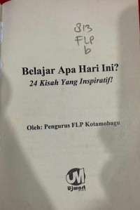 Belajar Apa Hari Ini?