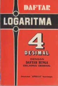 Daftar Logaritma 4 Empat Desimal