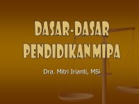 Dasar-Dasar Pendidikan Mipa