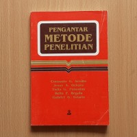 Pengantar Metode Penelitian