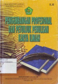Pengembangan profesional dan petunjuk penulisan Karya ilmiah